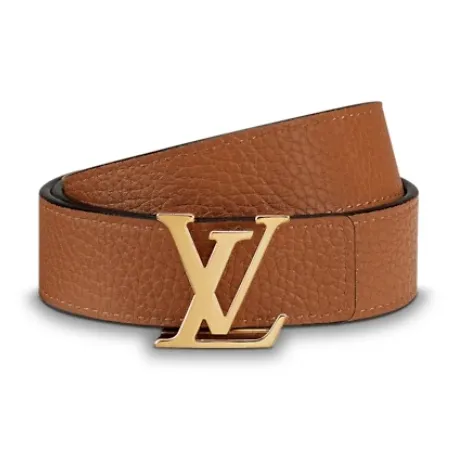 LOUIS VUITTON Brand Logo Smooth Buckle Unisex Width: 3cm-1