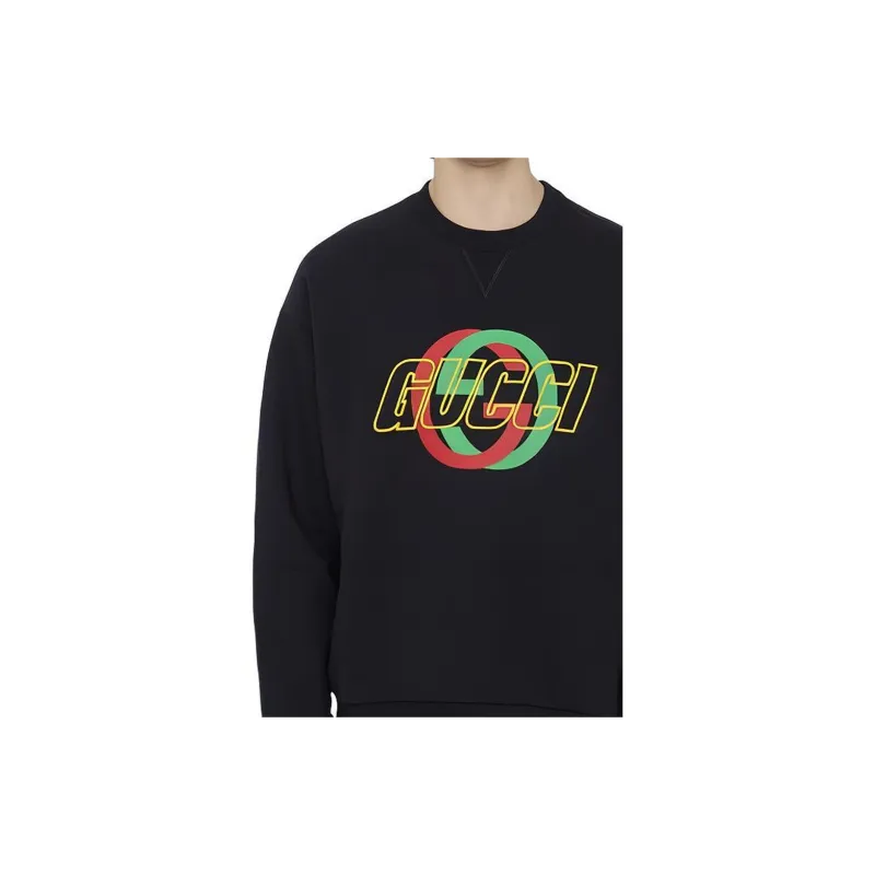 GUCCI Logo Printed Crewneck Sweatshirt-4