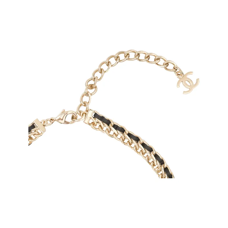 CHANEL Necklaces Women's Gold/Pink-2