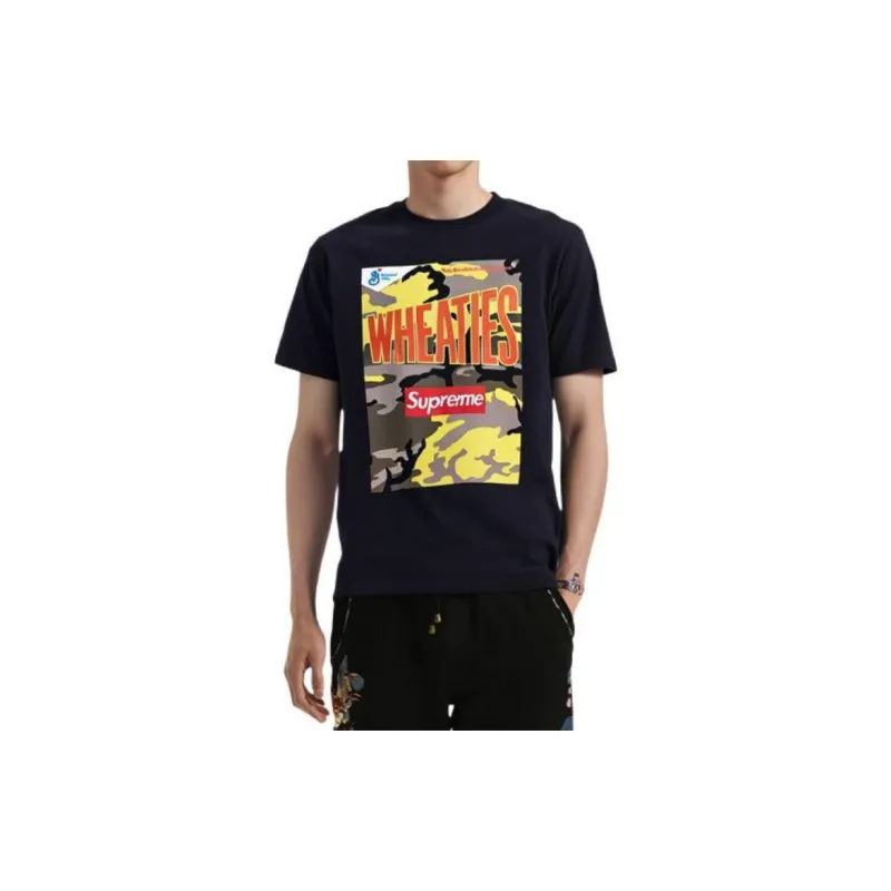 Supreme Wheaties Tee Black-3