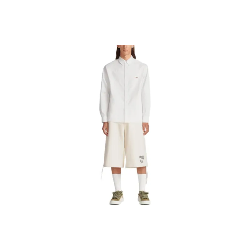 DIOR Casual Shorts Men White-2