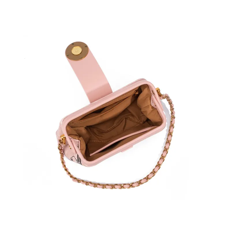 SNOOPY PU Crossbody Bag Shoulder Bag Regular Women's Blue/Pink-14