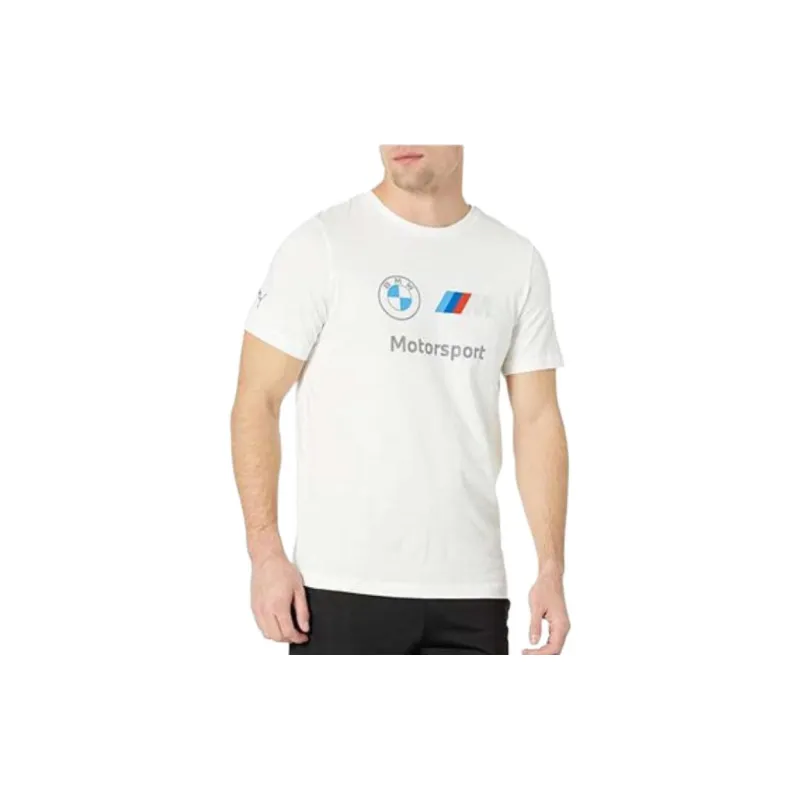 PUMA x BMW M Motorsport Collaboration T Shirt À Logo Motorsport ESS T Shirt Men's White-2