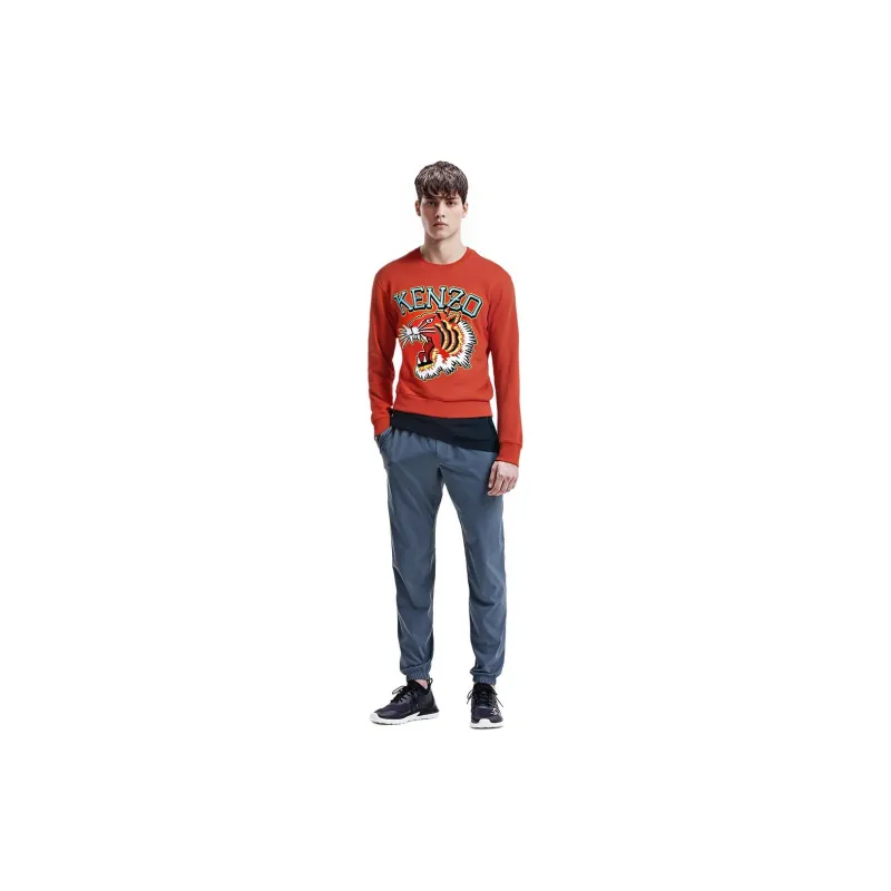 KENZO Sweatshirts Men Orange Red-3