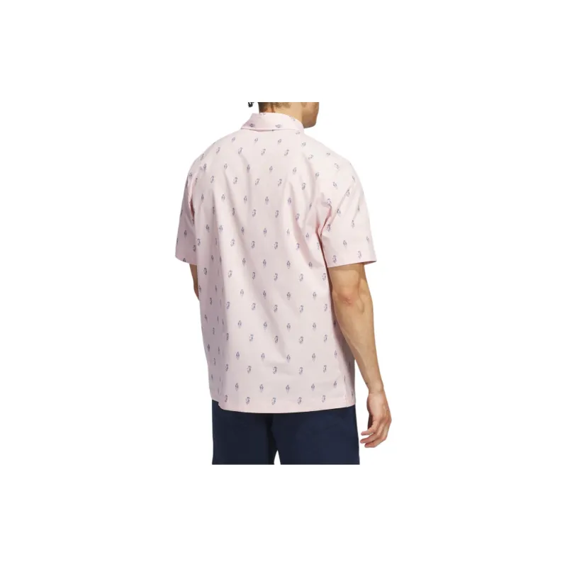 Adidas Free Shipping With AdiClub Go to Resort Button Down Polo Shirt-4