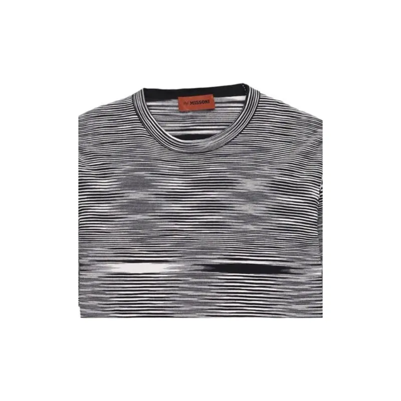 MISSONI Stripe Printed Short Sleeved Crewneck T Shirt-3