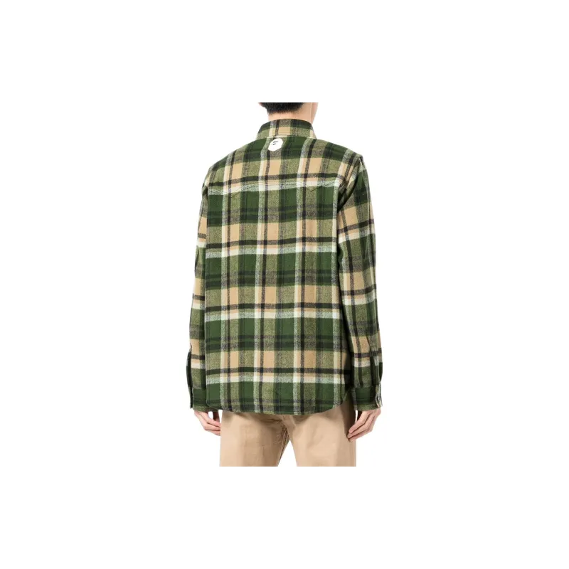 A BATHING APE Shirts Men Green-2