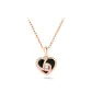 18K Rose Gold Heart Necklace