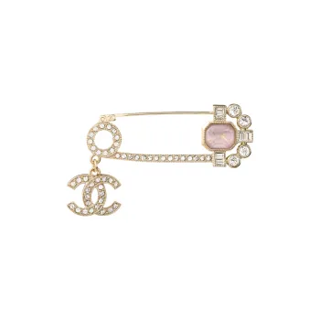 CHANEL Brooches Women's Pink