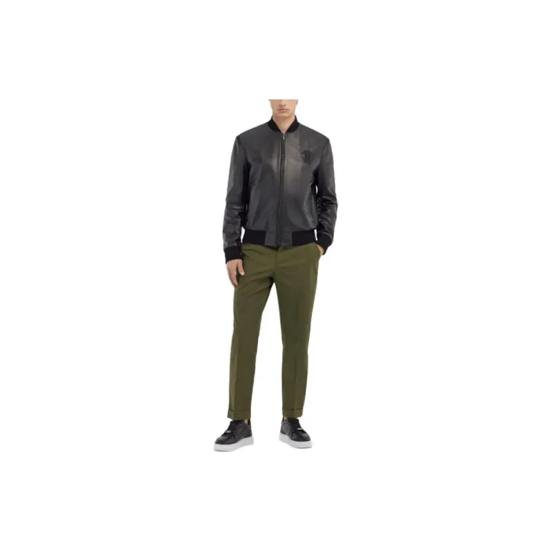 Roberto Cavalli SS24 Casual Pants Men's Green-1
