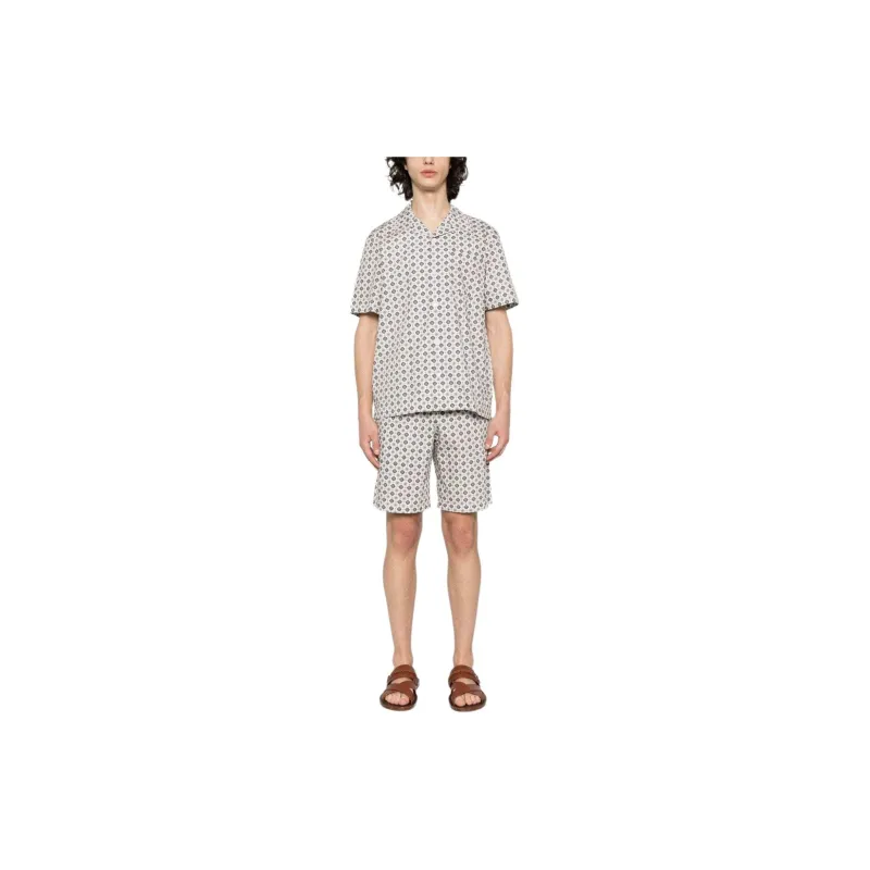 A.P.C Vincento Vincento All Over Patterned Drawstring Shorts-1