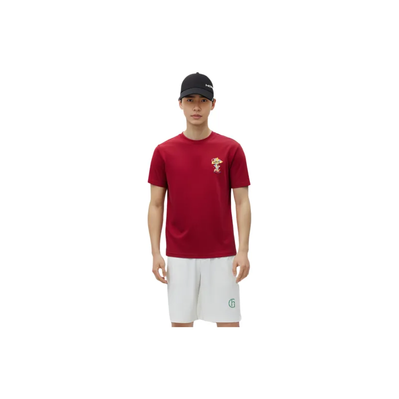 LiNing Rijin Doujin Collection T Shirt Men's Samba Red-2