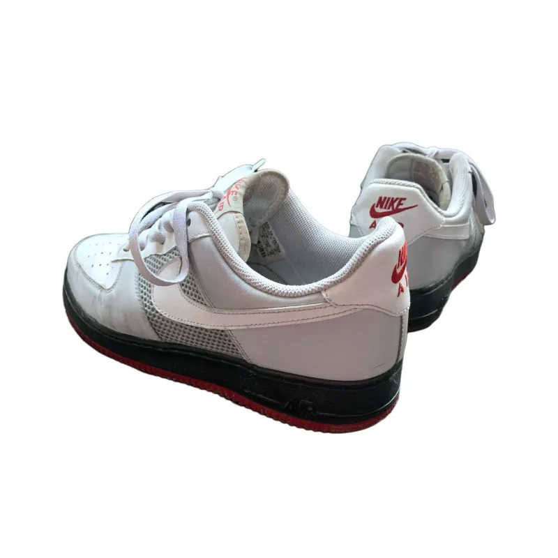Nike Air Force 1 Cushioning Anti-Slip And Wear-Resistant Low-Top Basketball Shoes Men's White-3