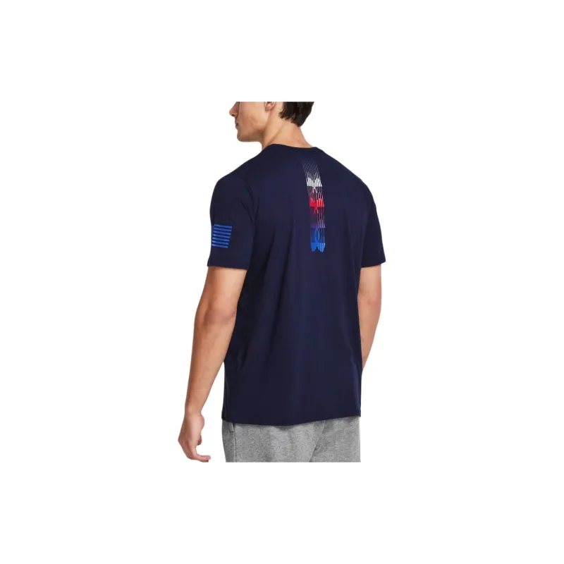 Under Armour Freedom Spine T-Shirt Men's Marine Blue-3