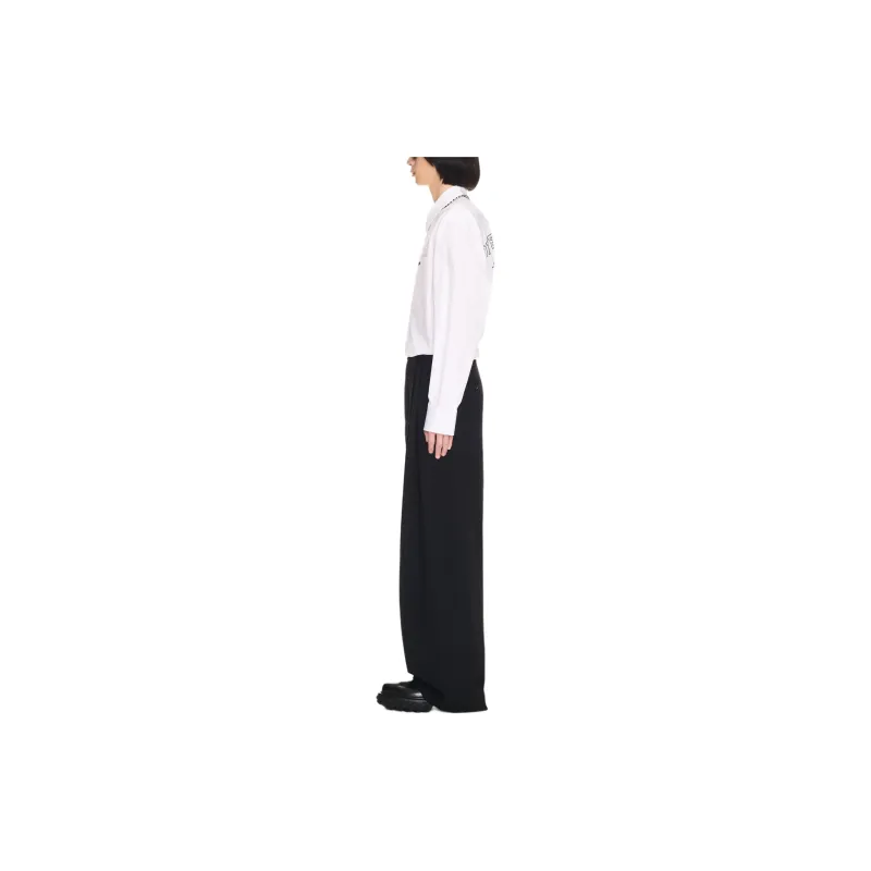 OFF WHITE Dart Detailed Wide Leg Pants-3