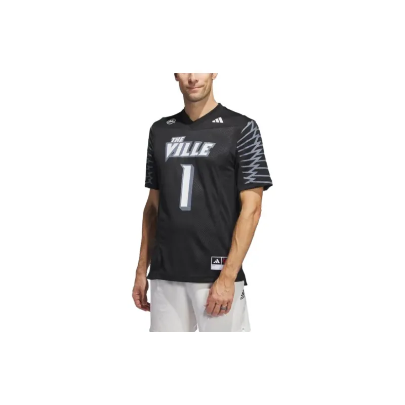 Adidas Louisville Football Off Field Ghost Jersey-1