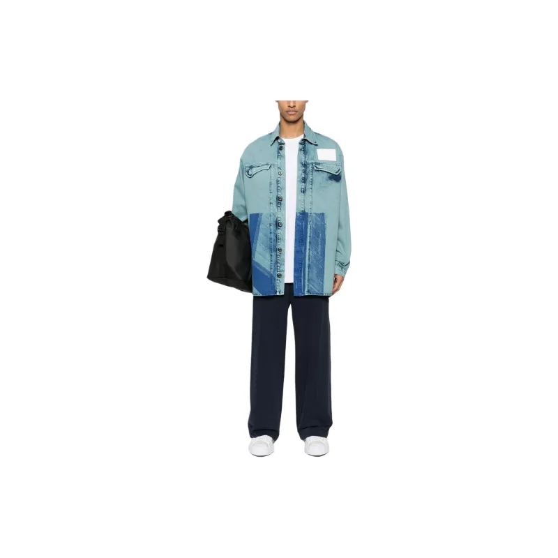 A COLD WALL* Logo Print Denim Shirt-1