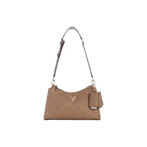 guess Noelle Artificial Leather Handbag Shoulder Bag Women's Brown