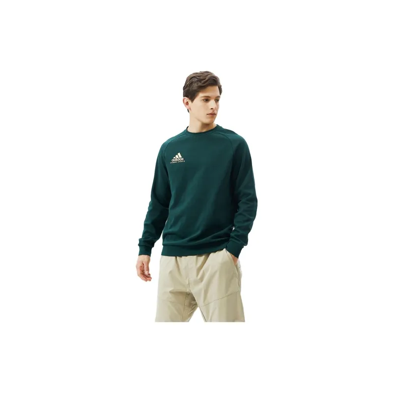 Adidas Sweatshirts Men Dark Green-2
