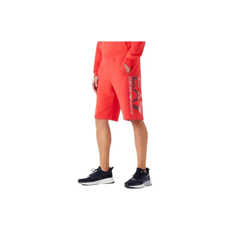 EMPORIO ARMANI EA7 Casual Shorts Men Orange Red-3