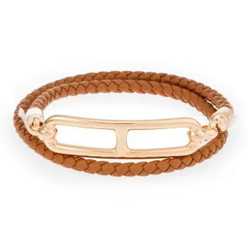 HERMES Roulis Leather Elegant Style Bracelets