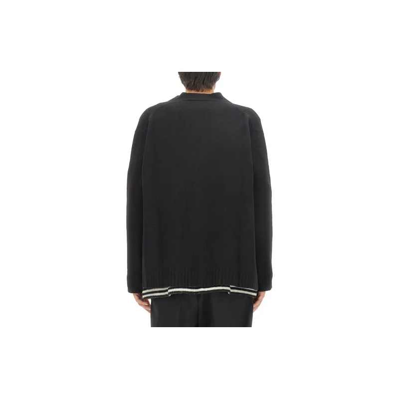 JIL SANDER V Neck Button Down Cardigan-3