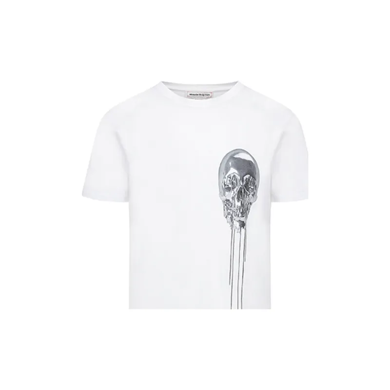 Alexander McQueen T Shirts Men White-5