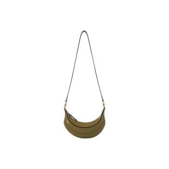 Chloe Grain Calfskin Shoulder Bag, Crossbody Bag Women's Olive Green
