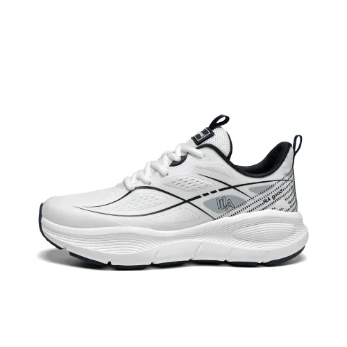 HLA can running Shoes Men Low Top White Silver White Green