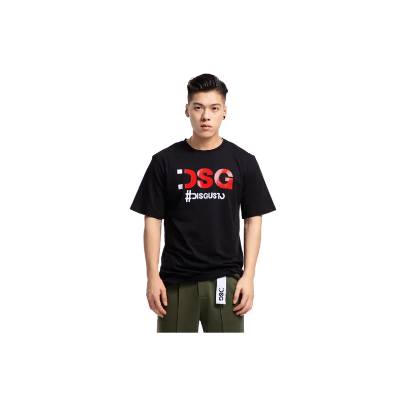 DSG DISGUSTO SS22 T-Shirt Unisex Black Red-1