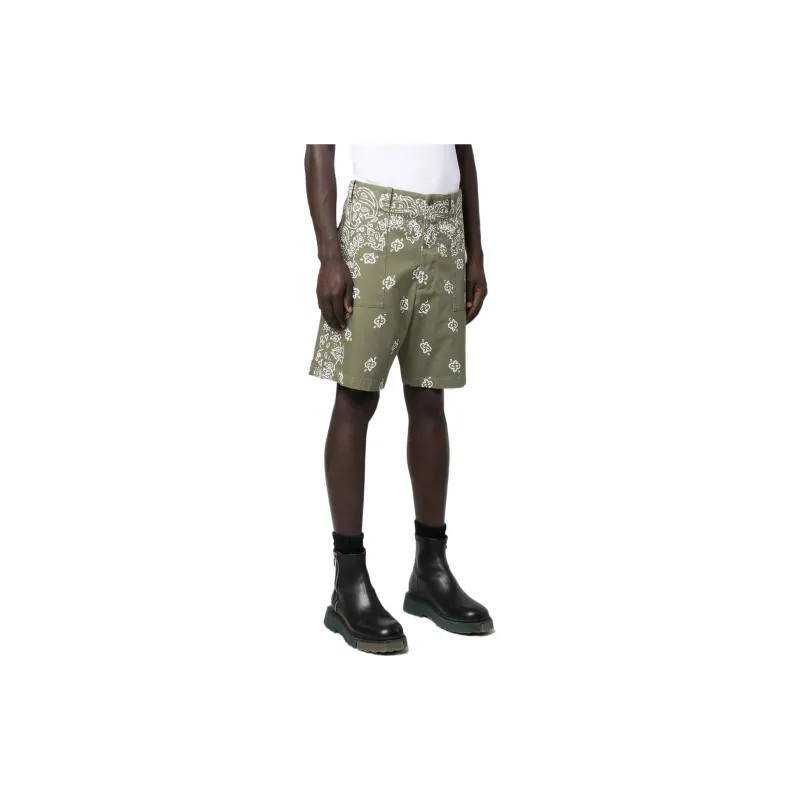 AMIRI Casual Shorts Men Olive Green-1