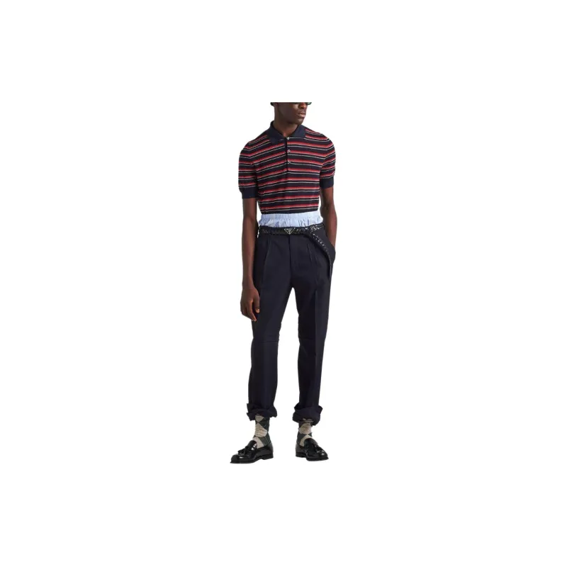 PRADA SS24 Polo Shirt Men's Red-1
