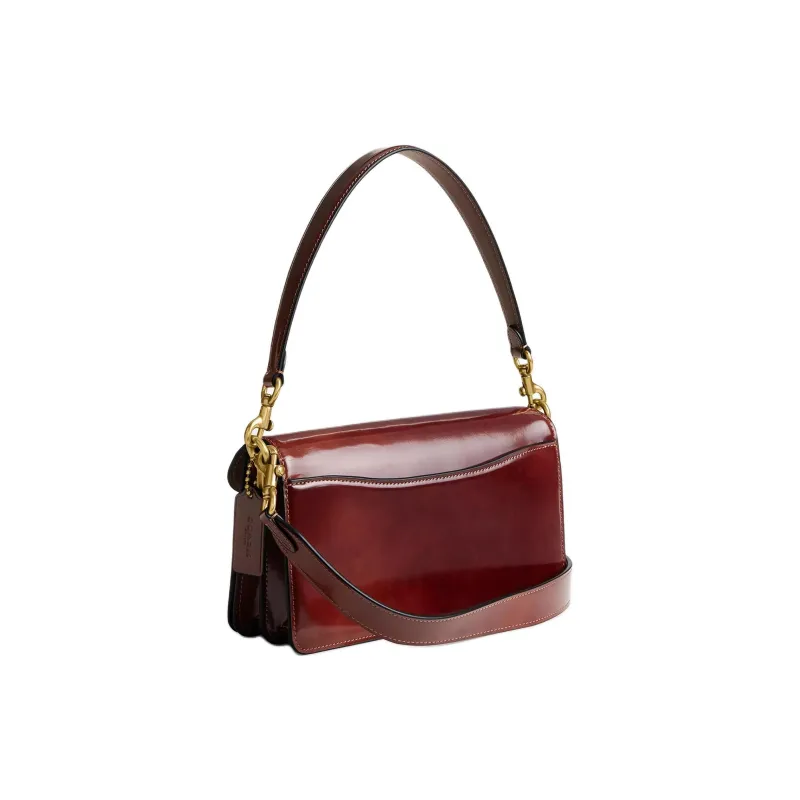 COACH Tabby Smooth Leather Portable Crossbody Bag, Shoulder Bag Women's Dark Brown-2
