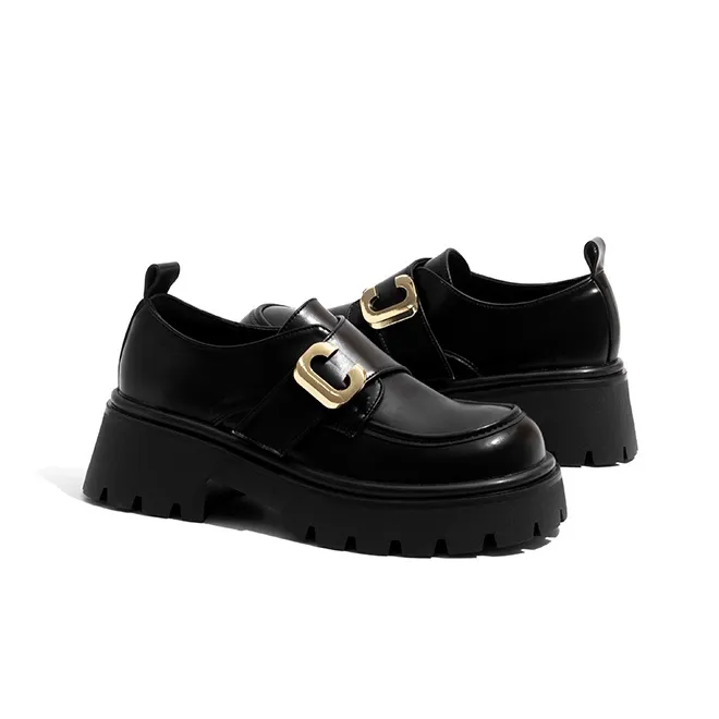 Old Meow Fashion Versatile Comfortable Height Increasing Loafers 5.5cm Women's-1
