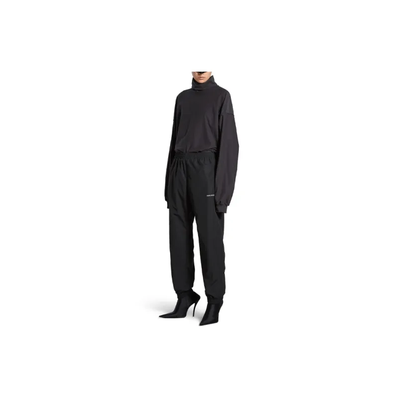 Balenciaga Casual Pants Regular Fit Unisex Black-3