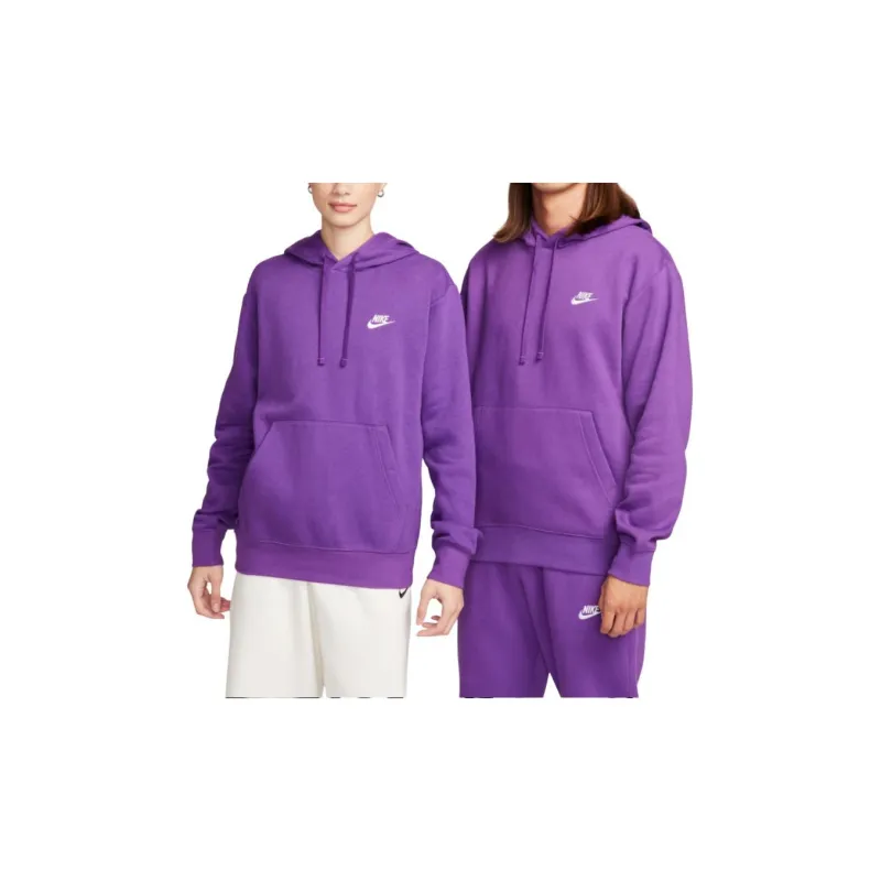 Nike SPORTSWEAR CLUB FLEECE EMBROIDERED HOODIE Sweatshirt Men's Purple-3