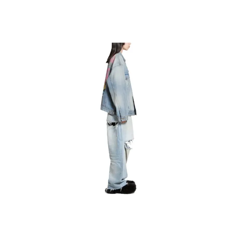 Balenciaga Paris Tropical Denim Jacket-4