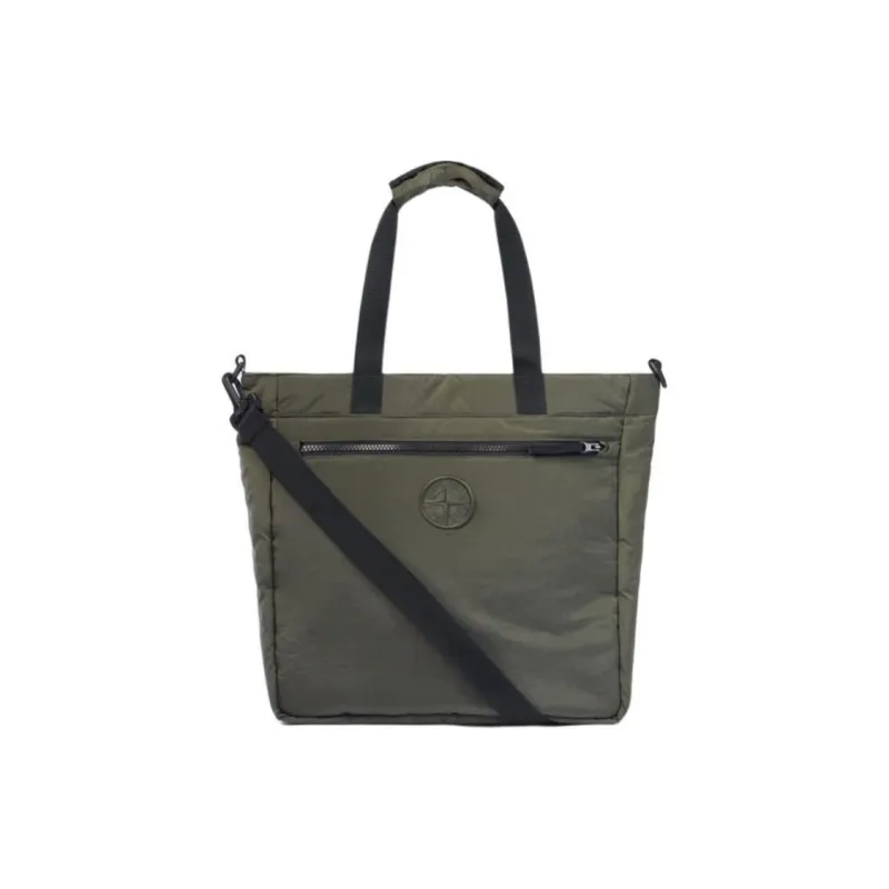 STONE ISLAND Nylon Tote Bag Shopping Bag Shoulder Bag Handbag Regular Men's Musk Green-0