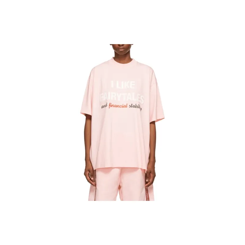 Vetements T-Shirts Unisex Pink-2