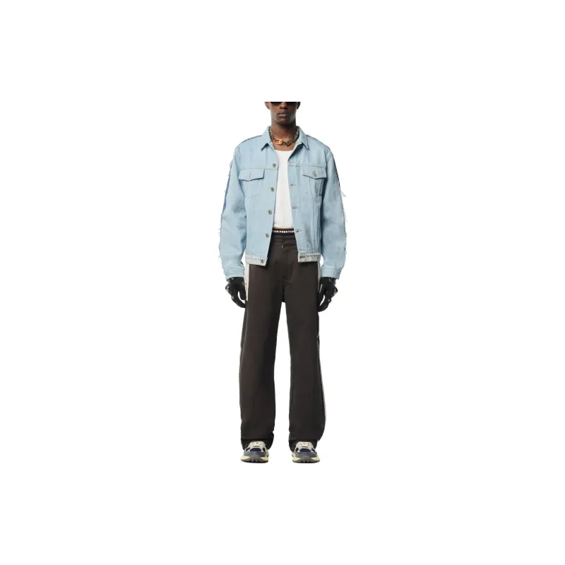 HERON PRESTON Patchwork Denim Jacket-2