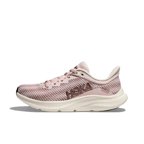 HOKA ONE ONE Solimar Running Shoes Women's Low-Top Pink/Beige