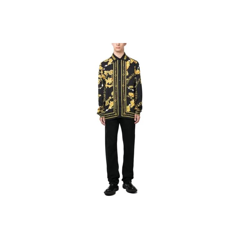 VERSACE JEANS COUTURE Baroque Pattern Button Up Shirt-2