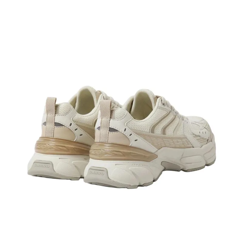 Umbro Anti Slip Wear Resistant Low Top Running Shoes Unisex White Brown-3