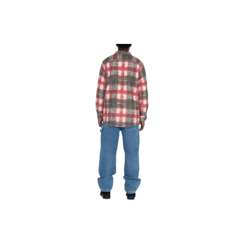 Stussy Plaid Knit Shirt-3