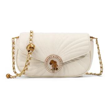 SNOOPY PU Crossbody Bag Shoulder Bag Regular Women's Ecru