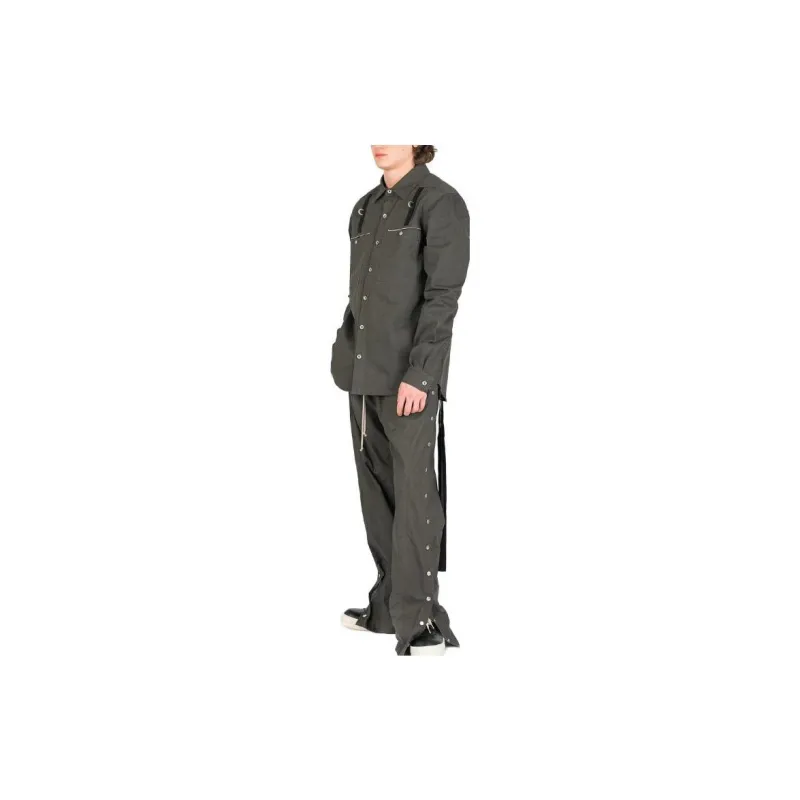 Rick Owens DRKSHDW Casual Pants Men's Dark Green-3