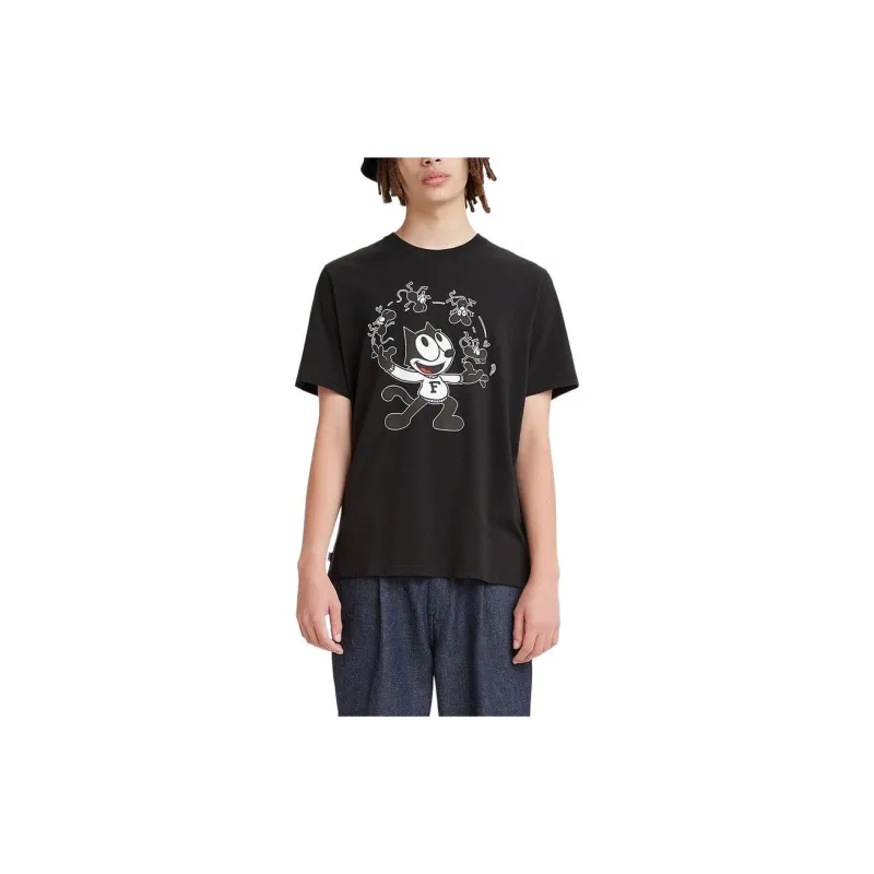 Levi's x Felix The Cat T Shirt Men's Black-2