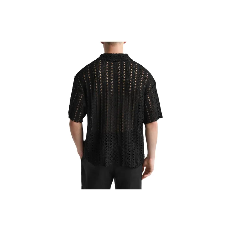 ZARA Polo Shirts Men Black-3