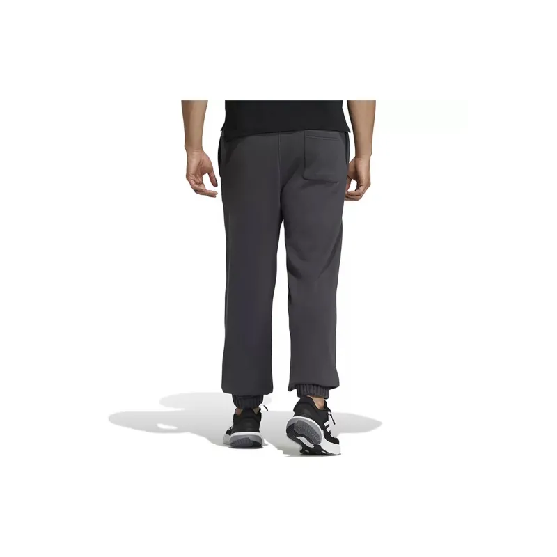 Adidas Knitted Sports Pants Men's Black Gray Color-3