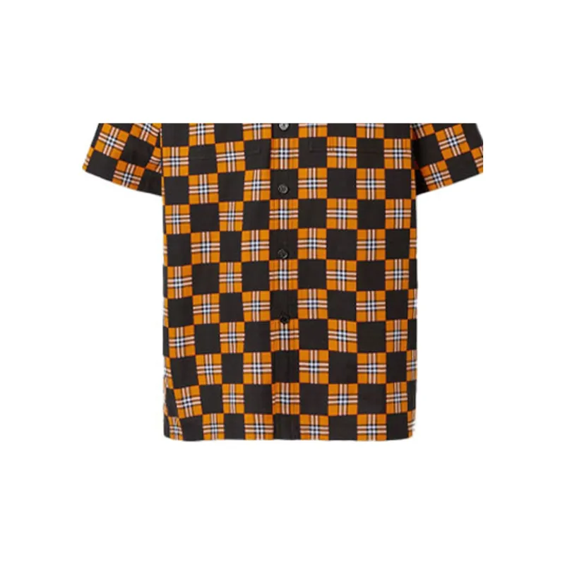 Burberry Shirt Men's Deep Orange-5